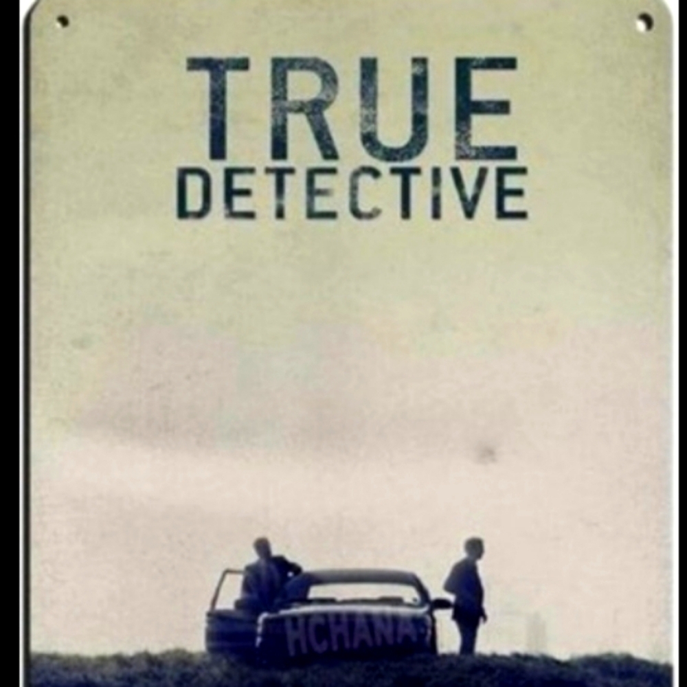 True Detective metal poster